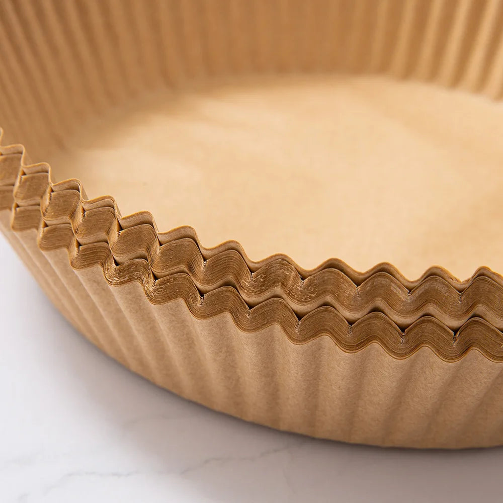 50/100PCS Air Fryer Disposable Paper Square Round Baking Paper Barbecue Plate NonStick Mat Kitchen Oven Oil Absorbing Paper Tool